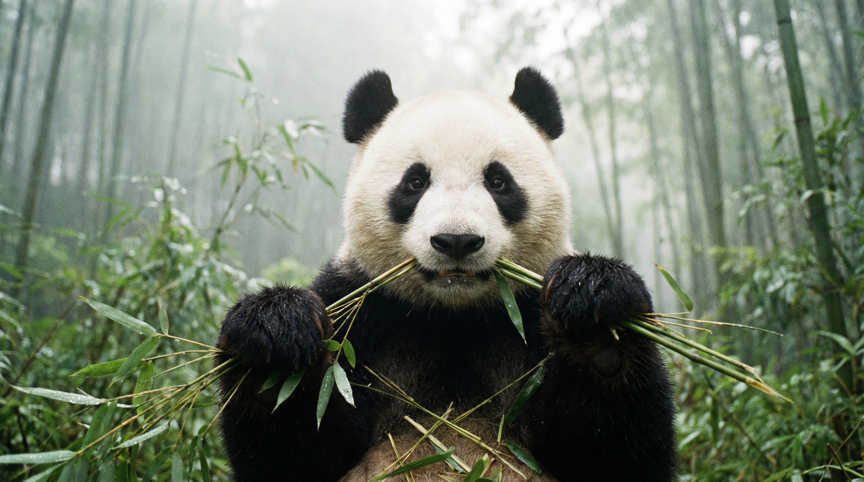 国产自拍熊猫吃竹视频